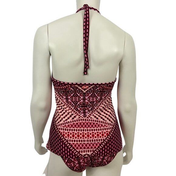 Kenneth Cole NY Geometric Swimsuit Tankini 2-Piece Tummytone Chest 35" Waist 29" - Picture 2 of 14